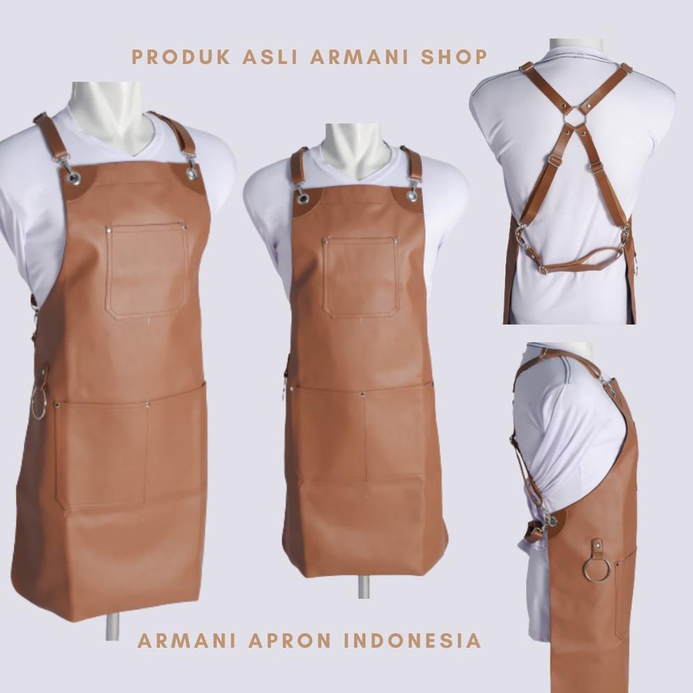 ➝jt Best Seller❄➝ CELEMEK KULIT APRON KULIT CELEMEK BARISTA APRON BARISTA CELEMEK MASAK APRON MASAK