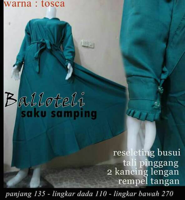 Promo murah!! Gamis balotelli