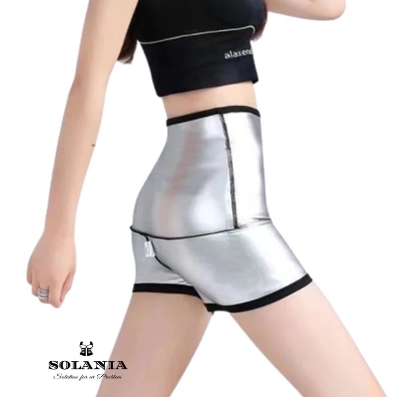 Celana Sauna Pembakar Lemak Full Silver High Waist Sepaha SOLANIA