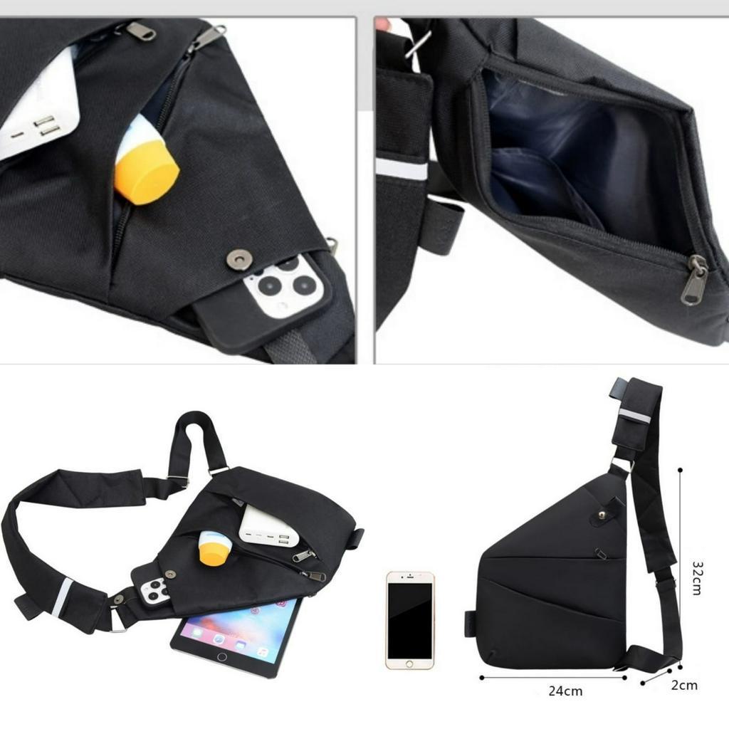TAS SELEMPANG PRIA IMPORT CROSSBODY BAG ANTI AIR COWOK KEREN PREMIUM SIMPLE CASUAL FASHION BRANDED LAKI DISTRO MURAH HITAM KAELANO WAIST TA824B5 BAHU DADA SLINGBAG SHOULDER BATAM