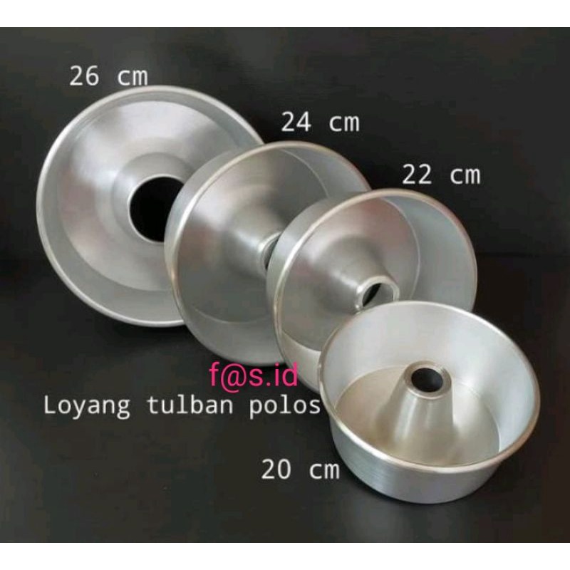 LOYANG TULBAN BAKING PAN BIMA / LOYANG KUE BOLU TULBAN / 20 CM / TANPA SAMBUNGAN /ALUMINIUM TEBAL