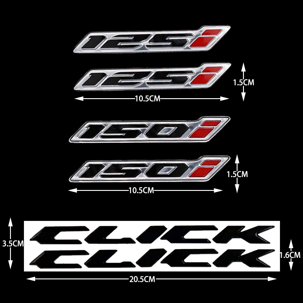 Stiker Emblem Logo Honda CLICK 125 125i Klik150I 150 3D Anti Air Untuk Motor