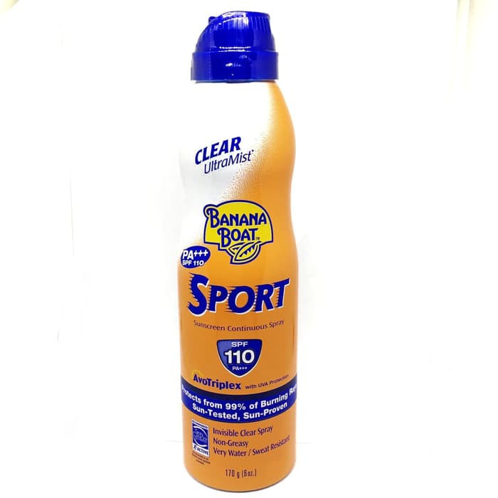 Banana Boat Sunblock Sport Spray Spf 110 Pa+++ 170 G (&amp; Ori)