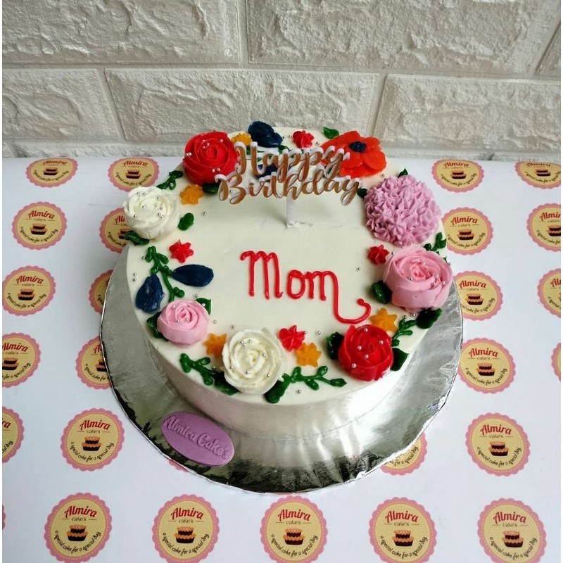 Jual Kue Ulang Tahun Minimalis Mawar | Shopee Indonesia