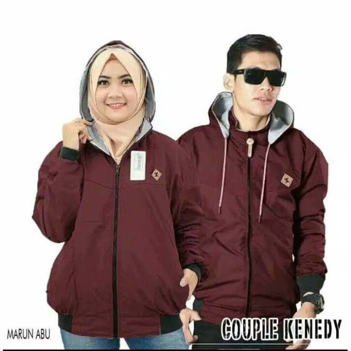 SEPASANG JAKET COUPLE ISI 2 / Jaket Couple Hoodie Bolak Balik / Jaket Pria / Jaket Wanita