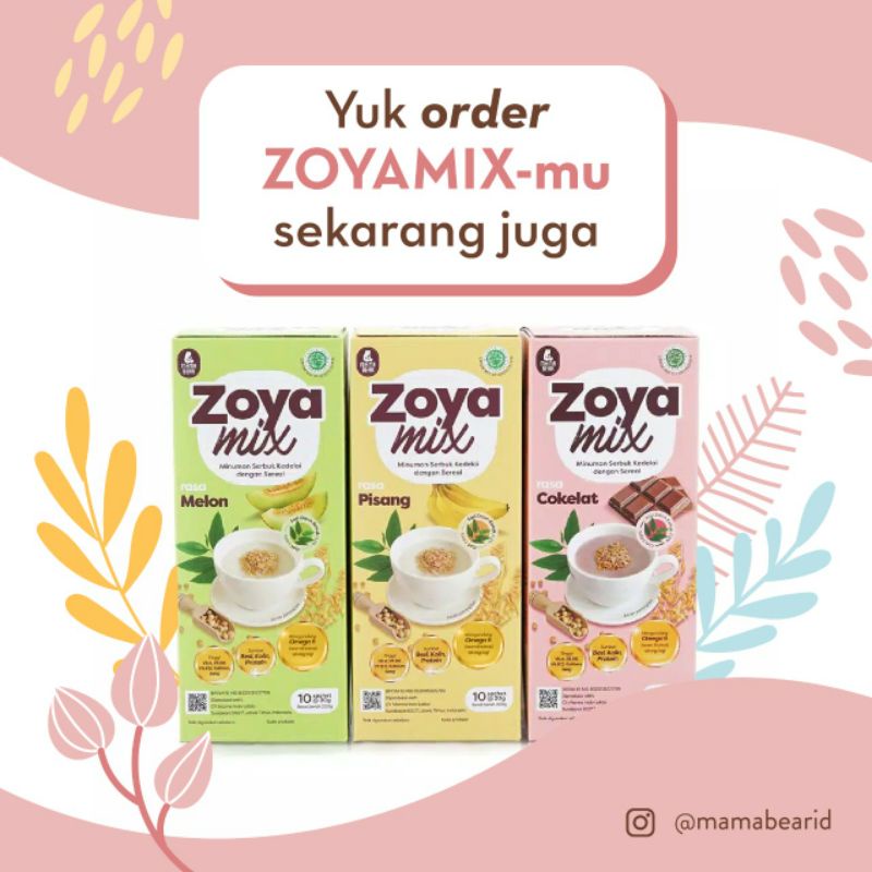 Zoya mix Asi Booster Mama Bear zoyamix MamaBear Pelancar Asi  sereal kedelai daun katuk