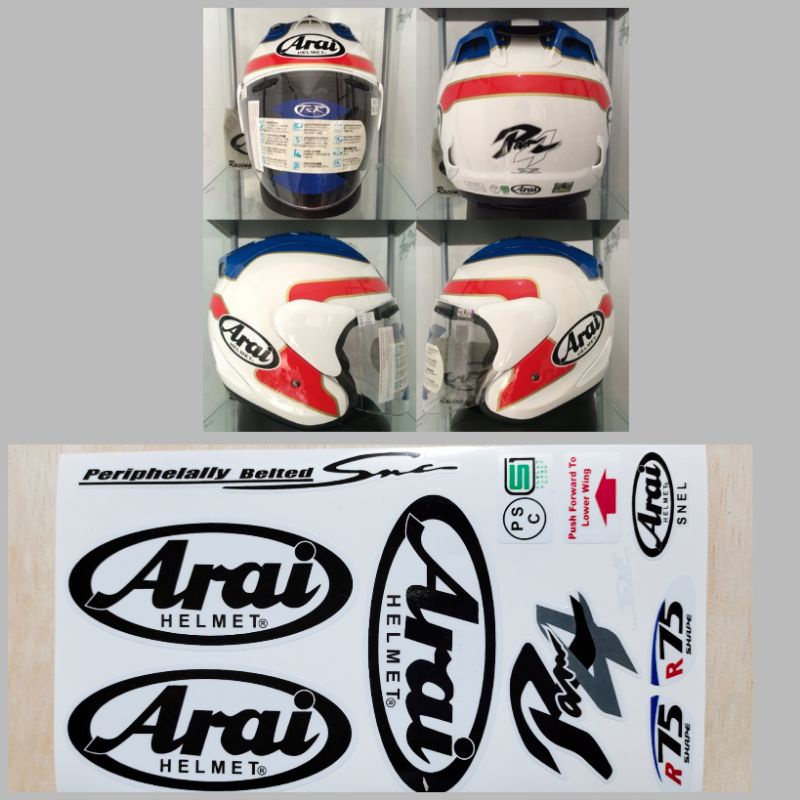 stiker set arai ram4//stiker helm//stiker arai