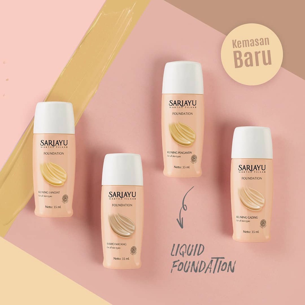 ★ BB ★ Sariayu Liquid Foundation (Alas Bedak) 35ml - Sari Ayu