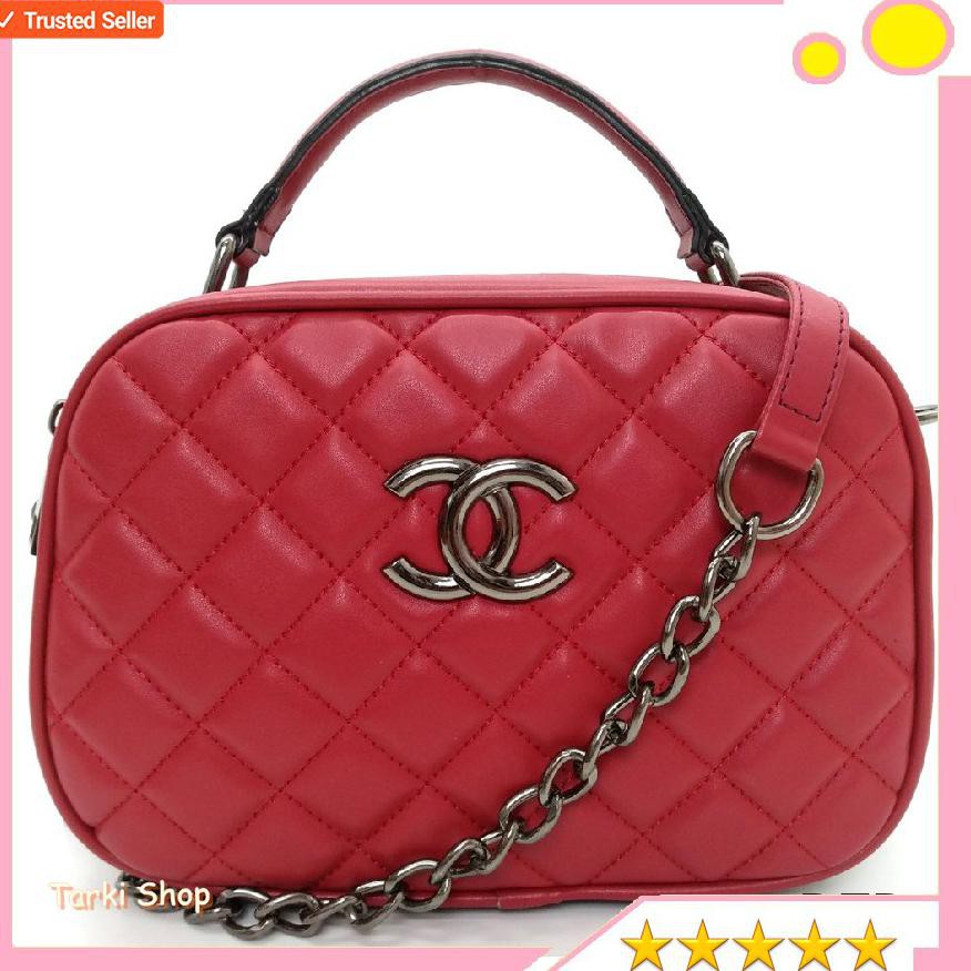 Diskon TAS CHANEL SHOPIA GAGANG IMPORT TAS BRANDED TAS WANITA GROSIR IMPORT FASHION SELEMPANG CHANEL