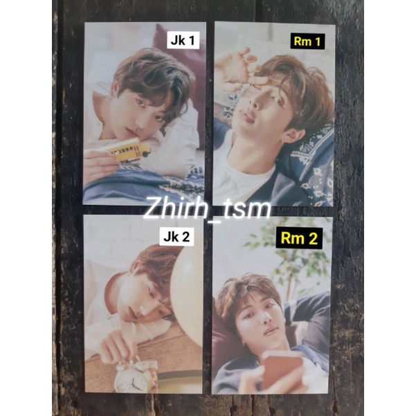 BTS POSTCARD ONEUL JAPAN JUNGKOOK JK RM NAMJOON  (BACA DESKRIPSI)
