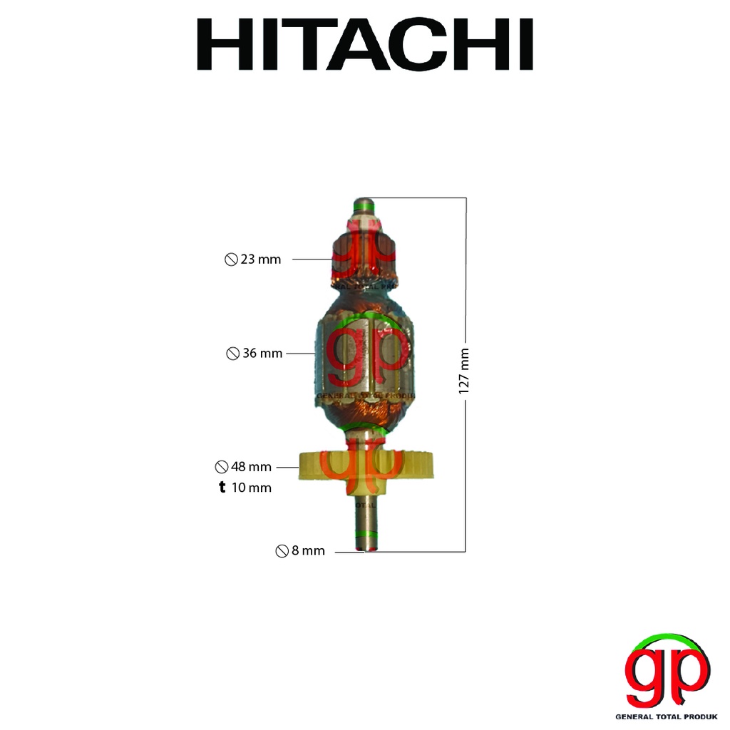 Armature / Angker FP 20SA Hitachi Mesin Serut Ketam Kayu Fp20SA Pasah / Planer