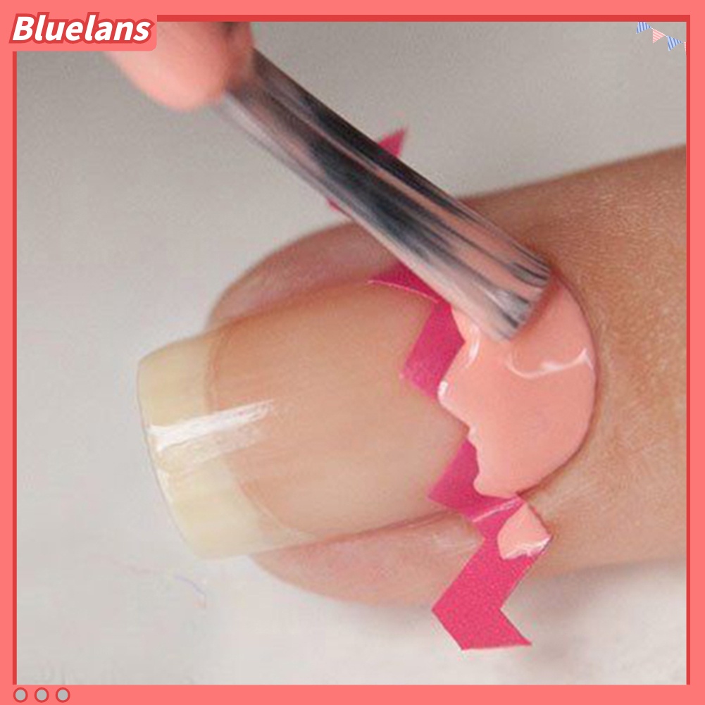 [Bayar Di Tempat][bluelans] 5 Lembar Stiker Cetakan French Nail Art Manicure DIY