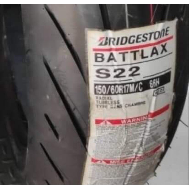 ban luar battlax s22 ban belakang uk 150/60-17 tubeless