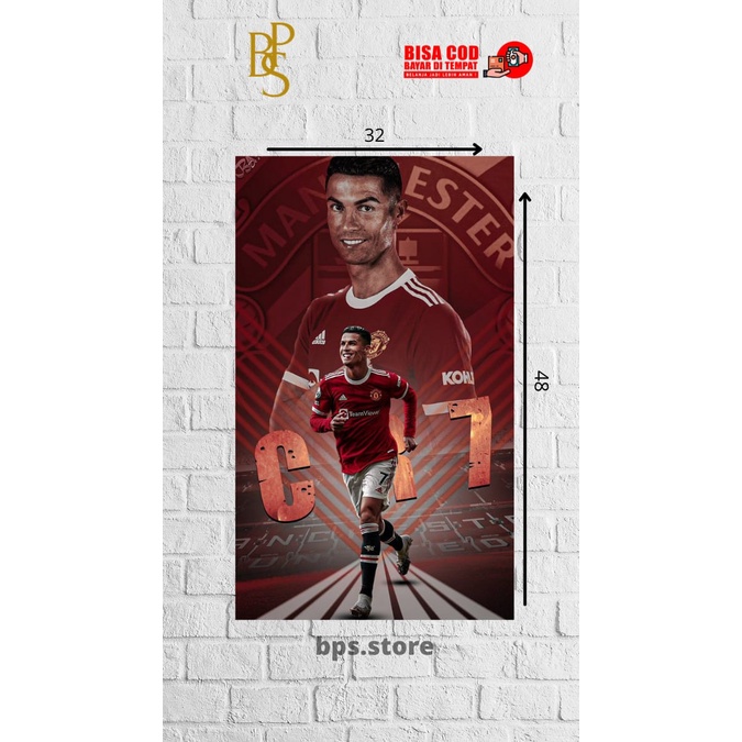 POSTER HIASAN DINDING CRISTIANO RONALDO - POSTER CRISTIANO RONALDO - FOTO RONALDO - POSTER SEPAKBOLA