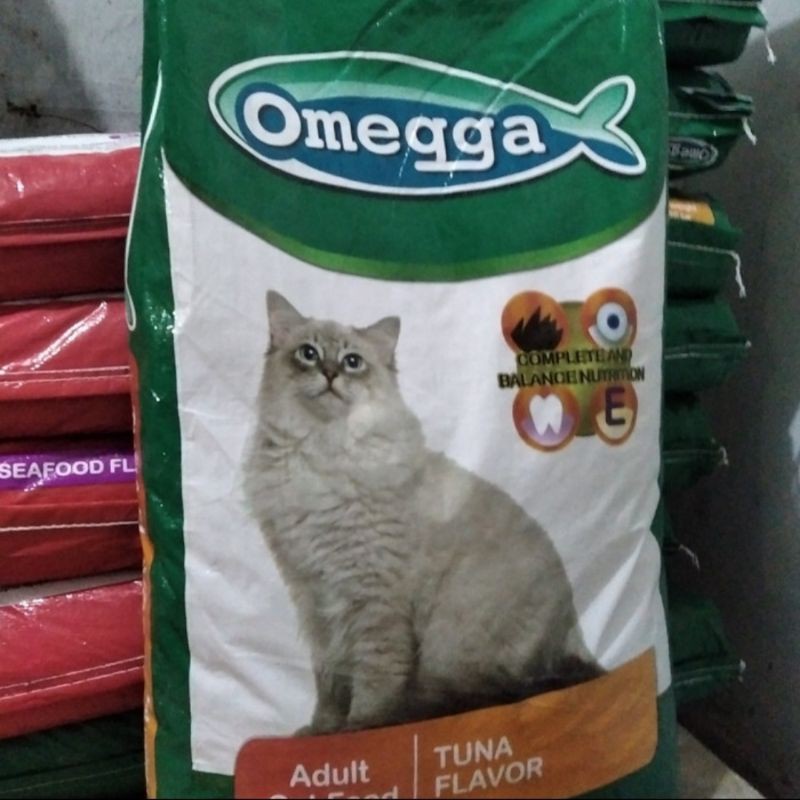 Makanan kucing promo OMEGA CAT TUNA 20kg (GO-jek only) makanan kucing dewasa termurah