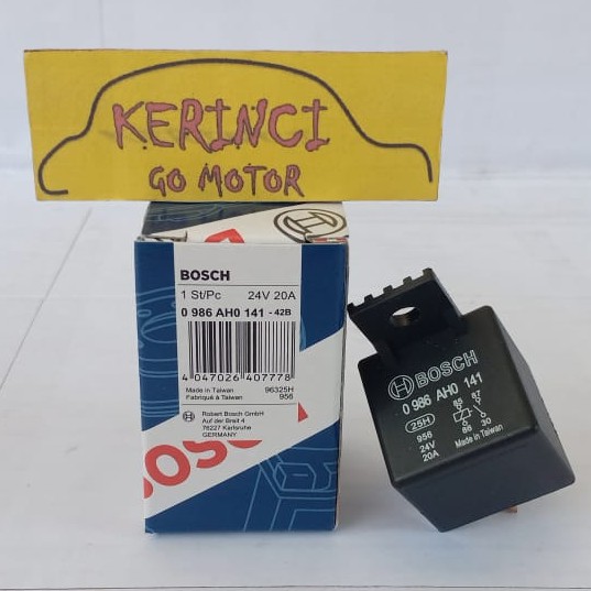 RELAY BOSCH 4 KAKI 24V 20A AH0 141 - RELAY KAKI 4 BOSCH 12V KLAKSON