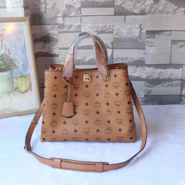 ORI MCM Visetos Monogram leather bag ORIGINAL