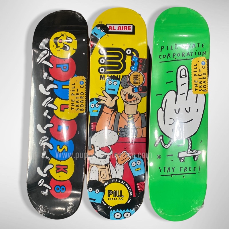 PILL skate co original skateboard new 2022