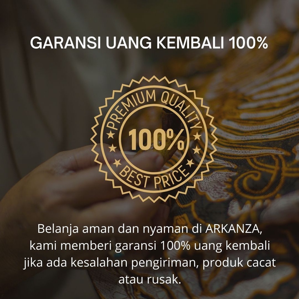 BATIK ARKANZA Motif SAMANHUDI Hem Atasan Kemeja Baju Batik Pria Cowok Produsen Slimfit Memakai Furing Lengan Panjang Lengan Pendek Original Asli