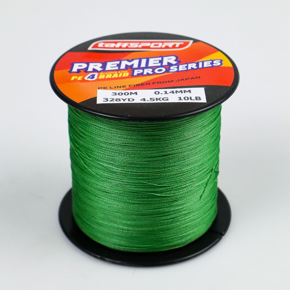 Benang Pancing Premier Pro Series Braided Thick 0.14mm 300 Meter - Green