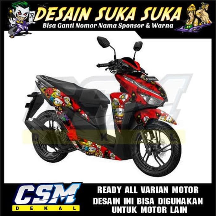 818 Dekal Decal Motor Vario 150 Facelite 2018 Stiker Sticker