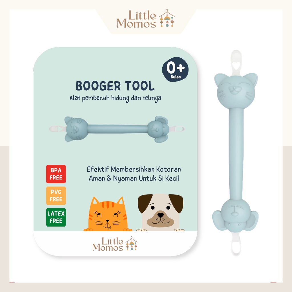 Little Momos Booger Tool | Pembersih Hidung &amp; Telinga Bayi Mirip Oogiebear