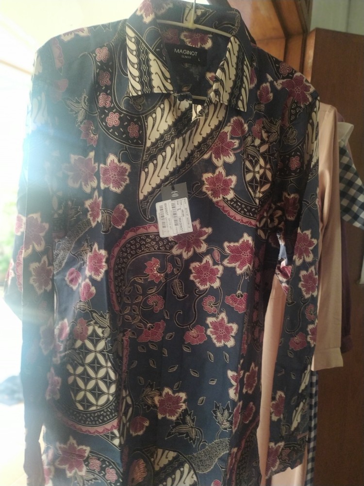 Maginot Kemeja Batik Pria Sadewa-ls Lengan Panjang