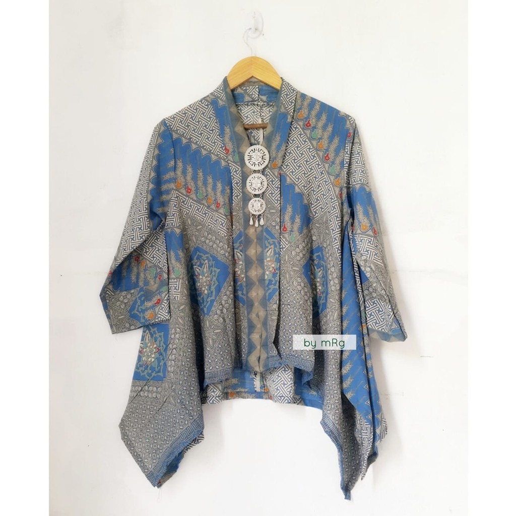 ATASAN MUSLIM WANITA,BLUS KARTINI PARIS 2,BUSANA BATIK MUSLIMAH,BLUS BATIK KANTOR