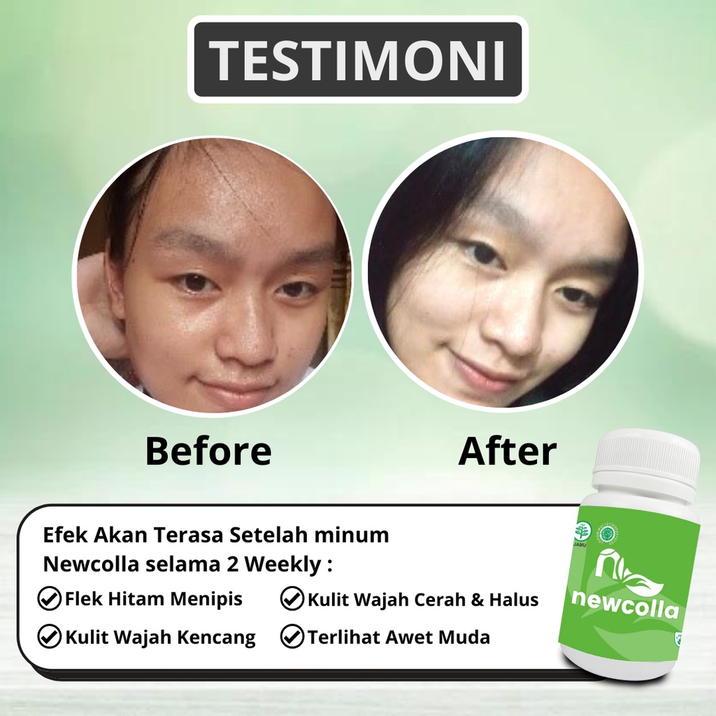 Newcolla collagen original penghilang flek pencerah wajah kusam wanita glowing bpom