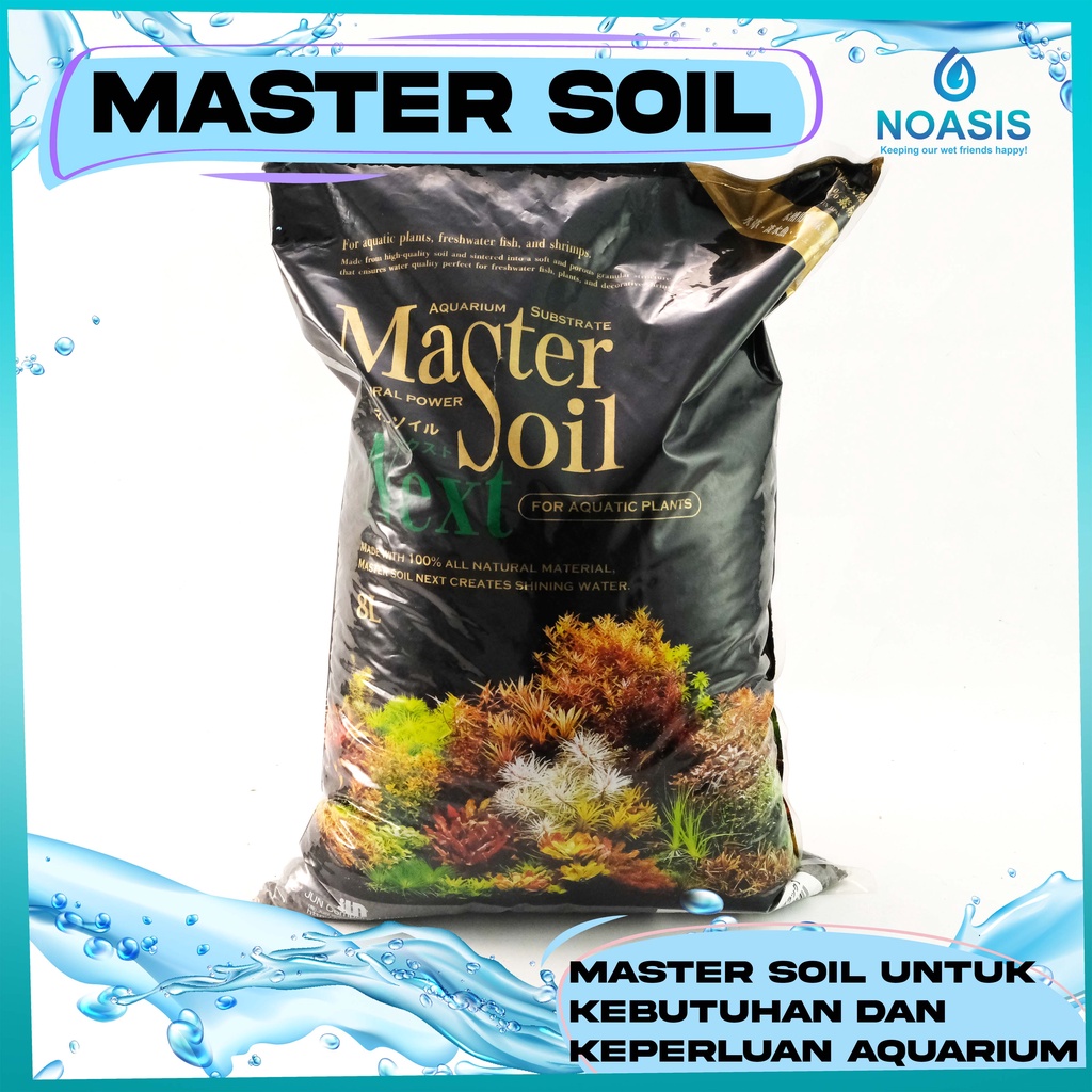 MASTER SOIL 8L POWDER - AQUASCAPE SOIL AQUARIUM AKUARIUM 8 LITER 8 L