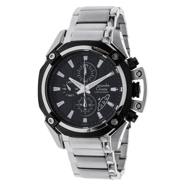 Alexandre christie 6225 AC6225 original silver plat hitam