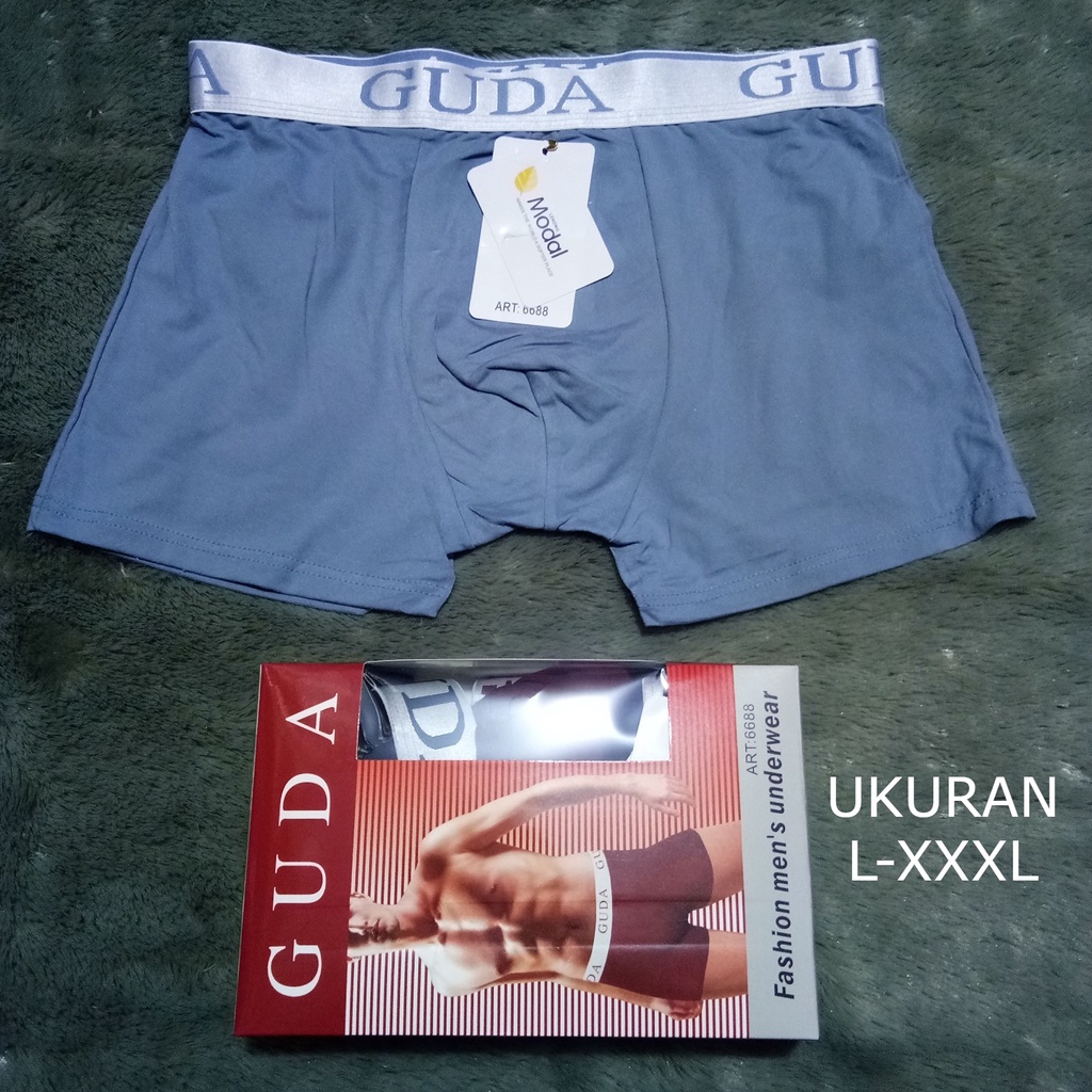 1 KOTAK CD BOXER COWOK GUDA SEGI 4 ( ISI 3) 6688