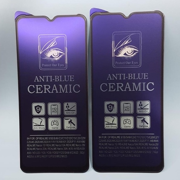 SCREEN PROTECTOR CERAMIC MATTE ANTI BLUE VIVO Y19 - FA