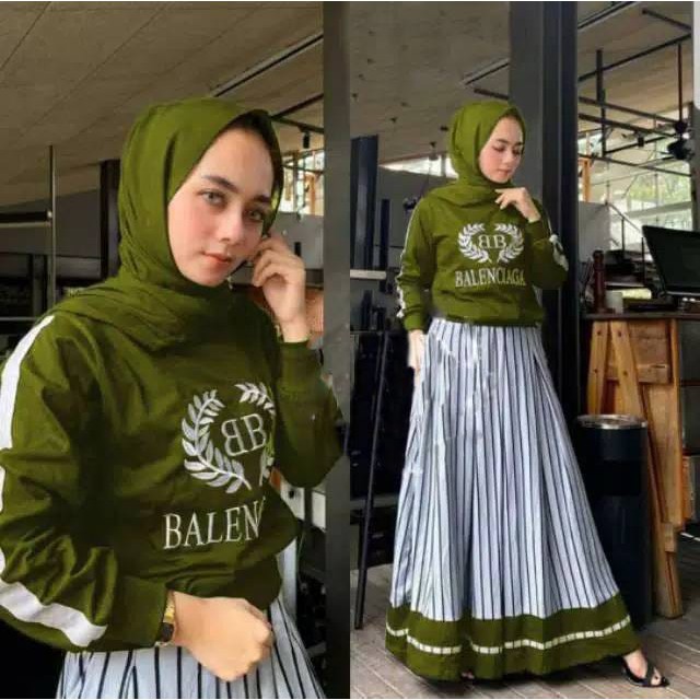 D16 set rok bcg bhn babyterry atasan ld108cm +rok spandek salur kombi babyterry LP max 102c