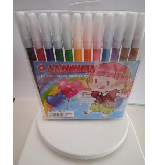

(C8C1) Spidol Snowman 12 Warna //Promo@harian