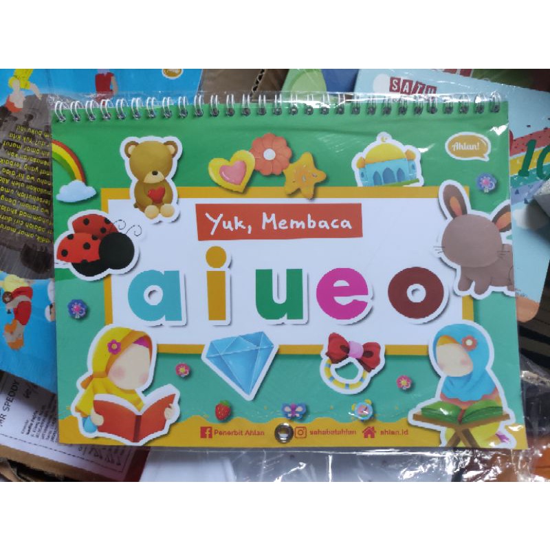 buku belajar membaca aiueo ahlan