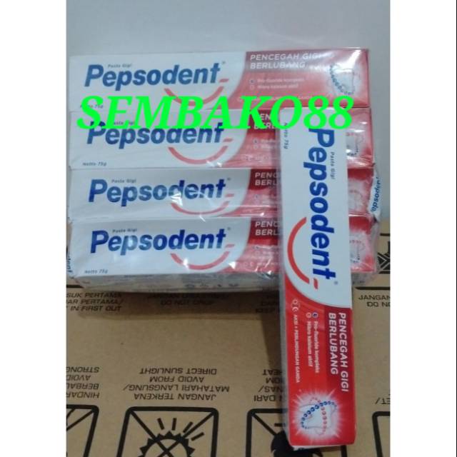 PASTA GIGI  PEPSODENT 75GR PENCEGAH GIGI  BERLUBANG HARGA  