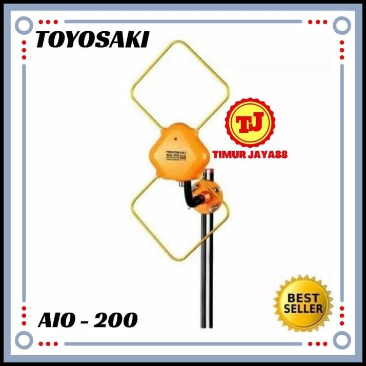 Antena Tv Outdoor &amp; Indoor Toyosaki Aio200 Aio 200 Luar Dalam Aio-200