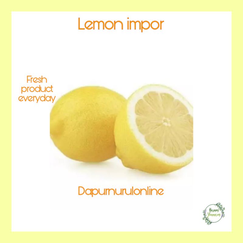 

Lemon impor 250gr - 1kg