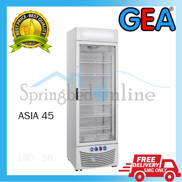 Up Right Glass Door Freezer GEA 940 Liter 1 Pintu - ASIA 45