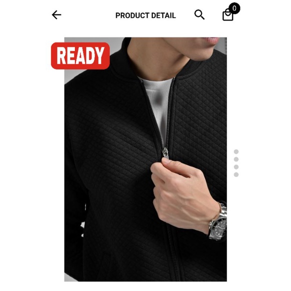 jaket comfy male.id black size L