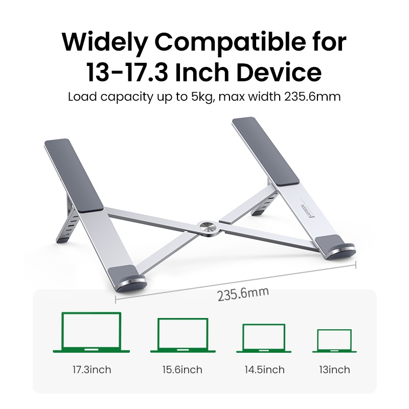 【Stok Produk di Indonesia】Ugreen Stand Laptop / Notebook Lipat Bahan Aluminum