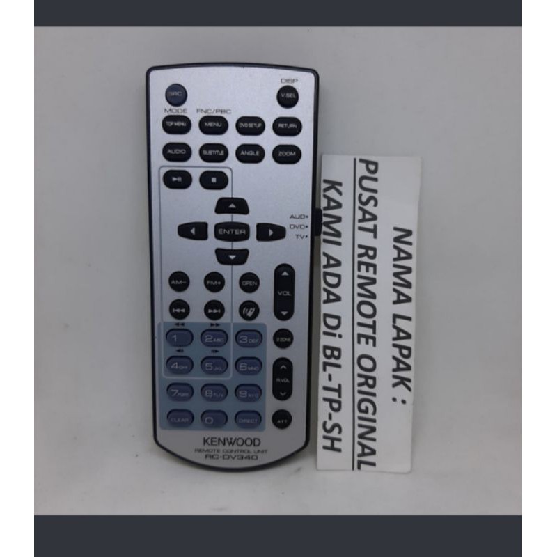 REMOTE REMOT UNIT KENWOOD DDX3035/RC-DV340 ORIGINAL ASLI