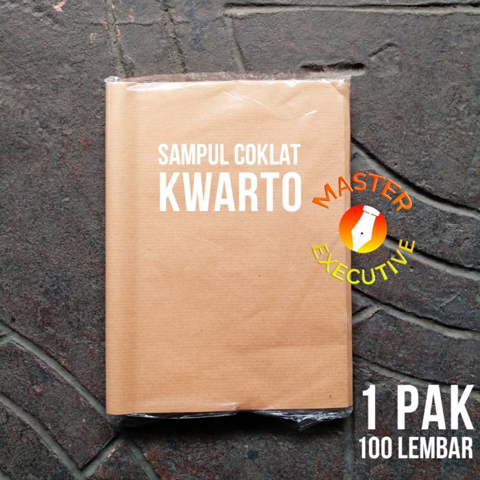 

[Pak - 100 lbr] Sampul Buku Tulis Kwarto Kertas Coklat - untuk Sidu Kiky Vision AA 38 58