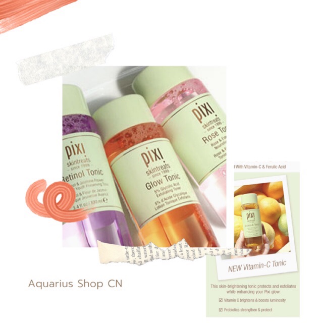 Pixi By Petra Tonic Glow Tonic Retinol Vitamin C Milky Tonic