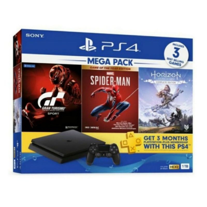 SONY PLAYSTATION 4 SLIM MEGAPACK BUNDLE GARANSI RESMI SONY