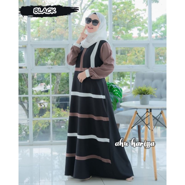 GAMIS AJRINA ORI AKU KARISSA / AJRINA DRESS ORIGINAL AKU KARISSA / GAMIS ITY CREPE TERLARIS / GAMIS 