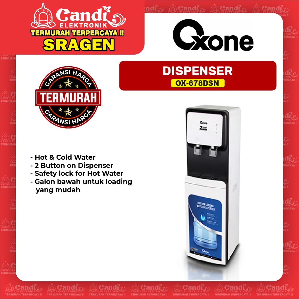 Oxone OX-678DSN Dispenser Galon Bawah, Solusi Penyediaan Air Bersih di Rumah Anda