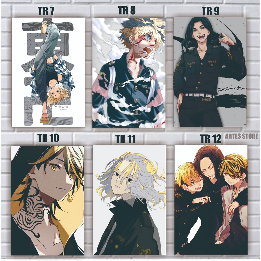 Hiasan Dinding - Tokyo Revengers - Tokyo Revenger - Mikey / Poster Kayu / Walldecor 20x30 cm A4