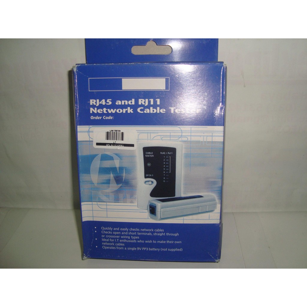 RJ45 & RJ11 Network Cable Tester/LAN Tester